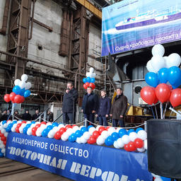 Торжественная церемония закладки прошла на «Восточной верфи»